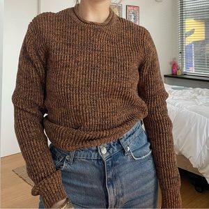 burnt orange sweater